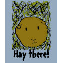 guinea pig in hay , Hay there! | T-Shirt by cherrybun guinea pig in hay , Hay there! | T-Shirt