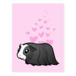 Guinea Pig Love (long hair) Post Card