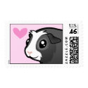 Guinea Pig Love (long hair) stamp