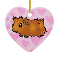 Guinea Pig Love (scruffy) Ornament