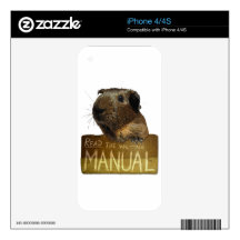 Guinea Pig Manual Skins For iPhone 4