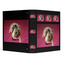 Guinea Pig With Bow 2 Binders