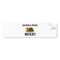 GUINEA PIGS Rule! bumper stickers by AnimalShirts GUINEA PIGS Rule! bumper stickers