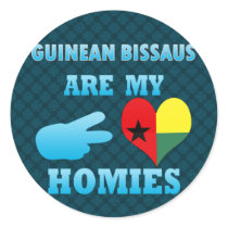 Guineans are my Homies Round Sticker