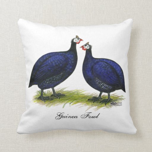 Guineas Royal Purple Pair Throw Pillow Zazzle