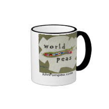 Guisantes del mundo tazas de café