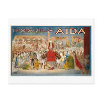 Guiseppe Verdi Aida 1908 Hippodrome Postcard
