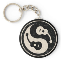 guit-yang1-blk-tan-T Key Chains