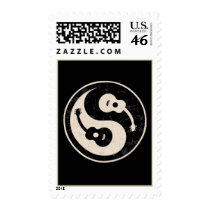 guit-yang1-blk-tan-T Postage Stamp