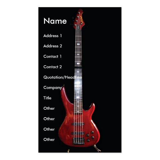 guitar3 business card (front side)