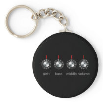 Guitar Amp Knobs Key Chain