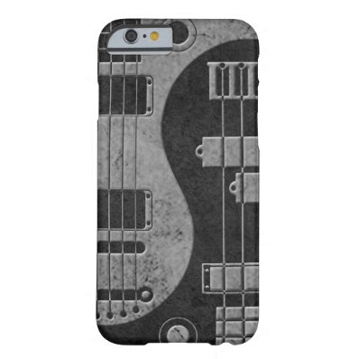 Guitar and Bass Yin Yang with Dark Texture Barely There iPhone 6 Case