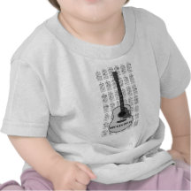 Guitar and chord 06 t-shirts