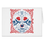 Guitar and Skulls Card