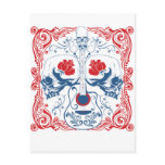 Guitar and Skulls Postcard
