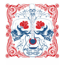 Guitar and Skulls t-shirts