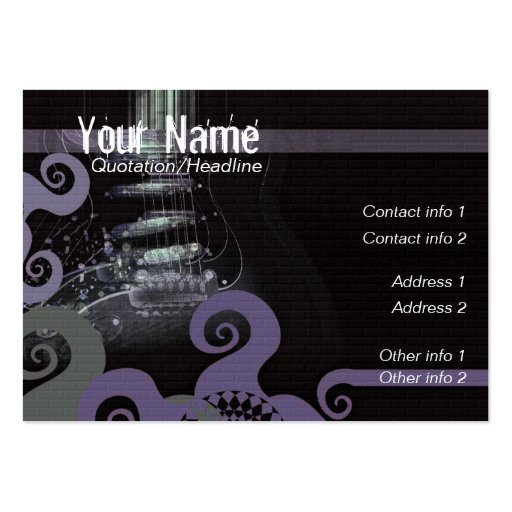 GUITAR artMUSiC Business Card (front side)