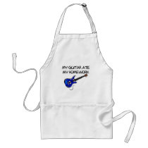 Guitar Ate My Homework Aprons