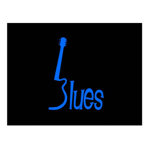 Guitar Blues Postcard Zazzle