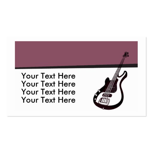 Guitar Business Card (front side)