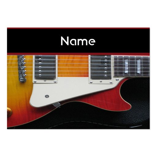 Guitar Business card (front side)