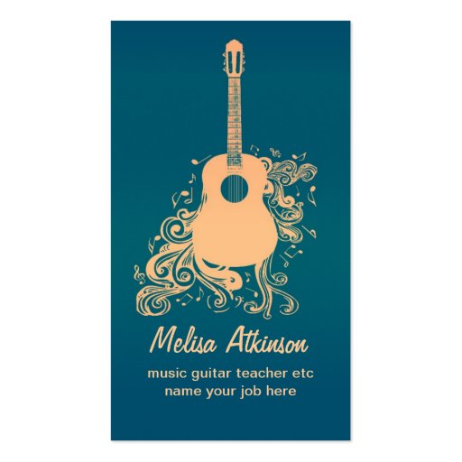guitar business card (front side)