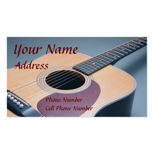 Guitar business card (front side)