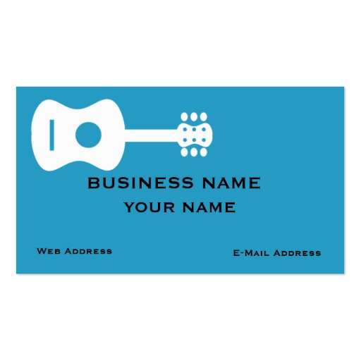 Guitar Business Card (front side)