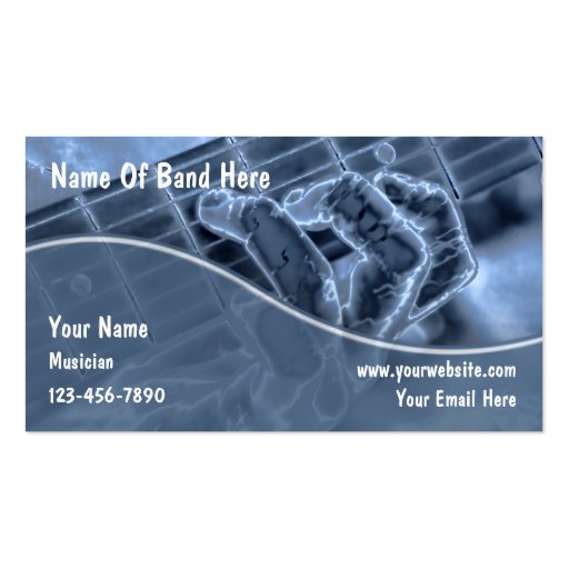 Guitar Business Cards (front side)
