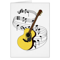 Guitar Greeting Card