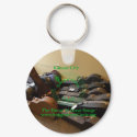 Guitar Case Keychain Green Logo by kcsongwriterscircle Guitar Case Keychain Green Logo