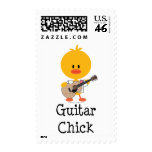 Guitar Chick Postage Stamps