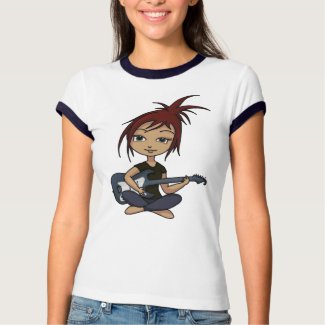 Guitar Chick (version 2) shirt