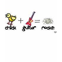 Guitar Chicks ROCK! t-shirts