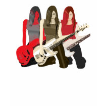 Guitar Chicks t-shirts by dave23a Guitar Chicks t-shirts