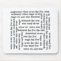 Guitar Chords Mouse Pad