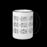 Guitar Chords Mug mugs