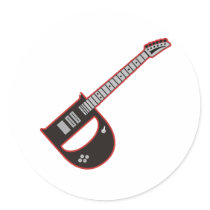 Guitar D stickers
