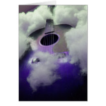 guitar dreams purple Card by KatAnnette guitar dreams purple Card