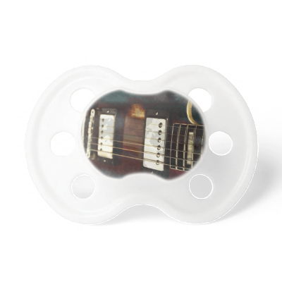 guitar electric music grunged background baby pacifier guitar electric music grunged background baby pacifier