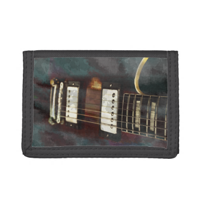 guitar electric music grunged background tri-fold wallet guitar electric music grunged background tri-fold wallet