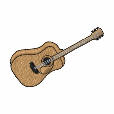 Guitar embroidered shirts