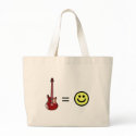 Guitar Equals Happiness bags