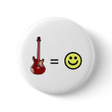 Guitar Equals Happiness buttons