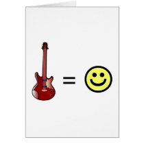 Guitar Equals Happiness cards by original_designs Guitar Equals Happiness cards