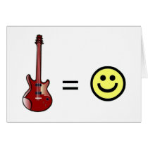 Guitar Equals Happiness cards by original_designs Guitar Equals Happiness cards