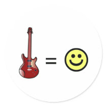 Guitar Equals Happiness stickers by original_designs Guitar Equals Happiness stickers