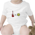 Guitar Equals Happiness t-shirts