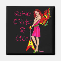 Guitar Fairy Fridge Magnets
