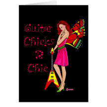 Guitar Fairy Greeting Cards